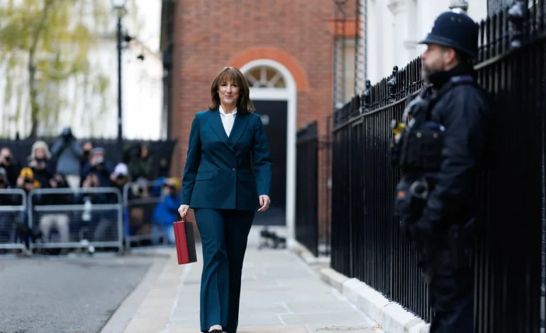 Rachel Reeves walks to Downing Street as Labour tax rises take centre stage in her latest budget