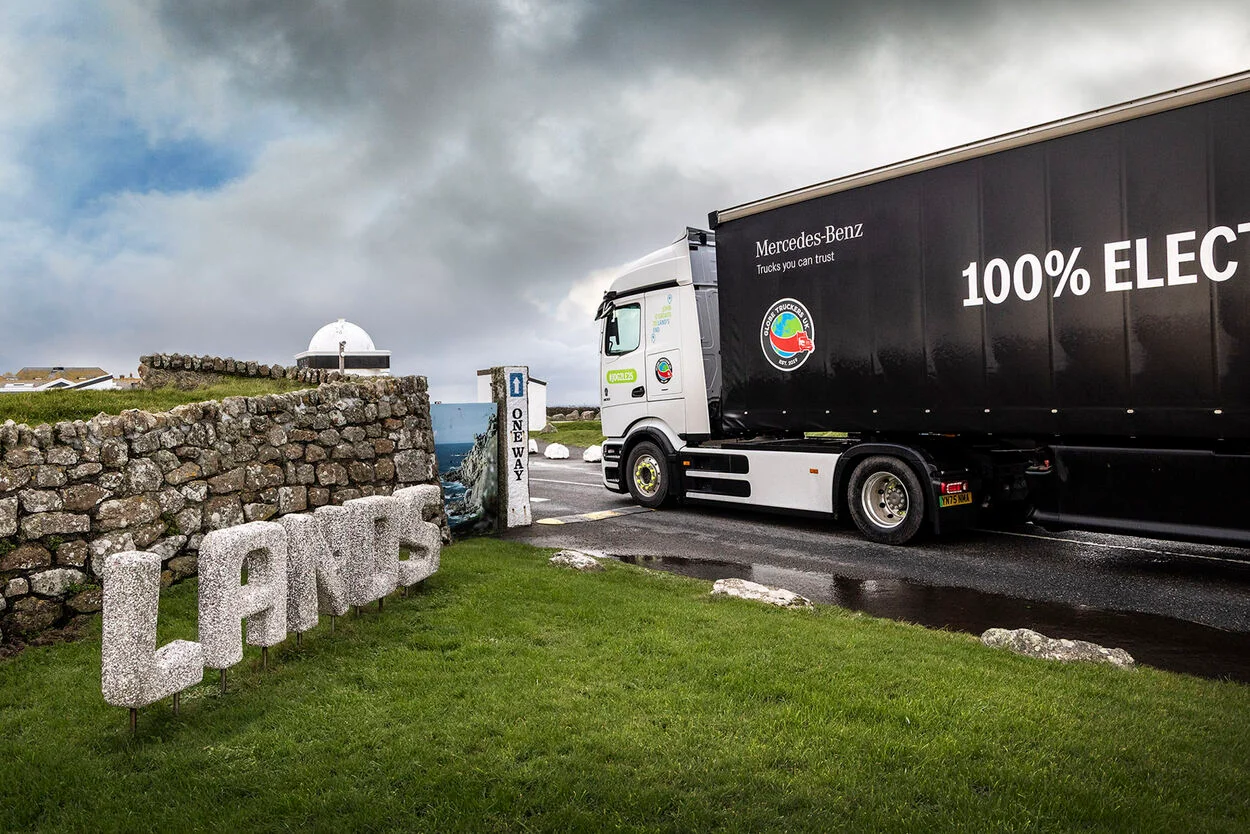 eActros 600 becomes first EV lorry to drive entire mainland