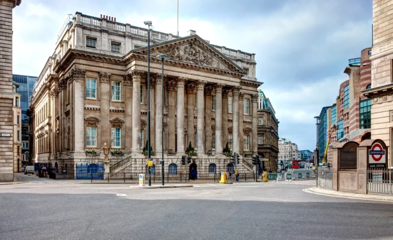 Mansion House in the City of London, the setting for the Lady Mayor’s Banquet.
