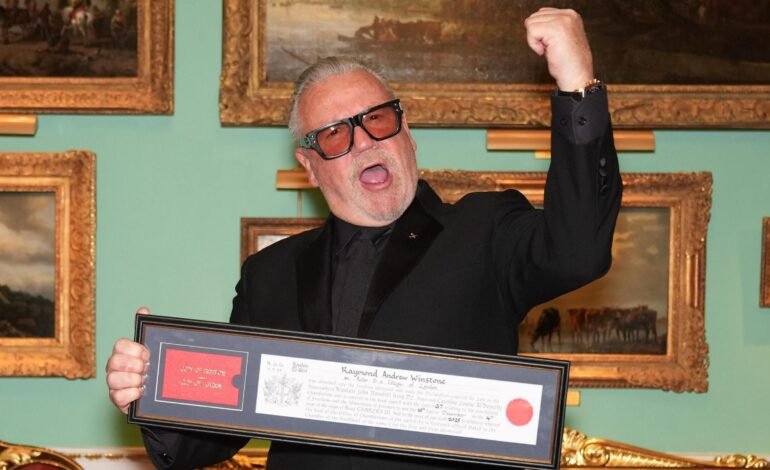 Ray Winstone awarded Freedom of the City of London for charitable work