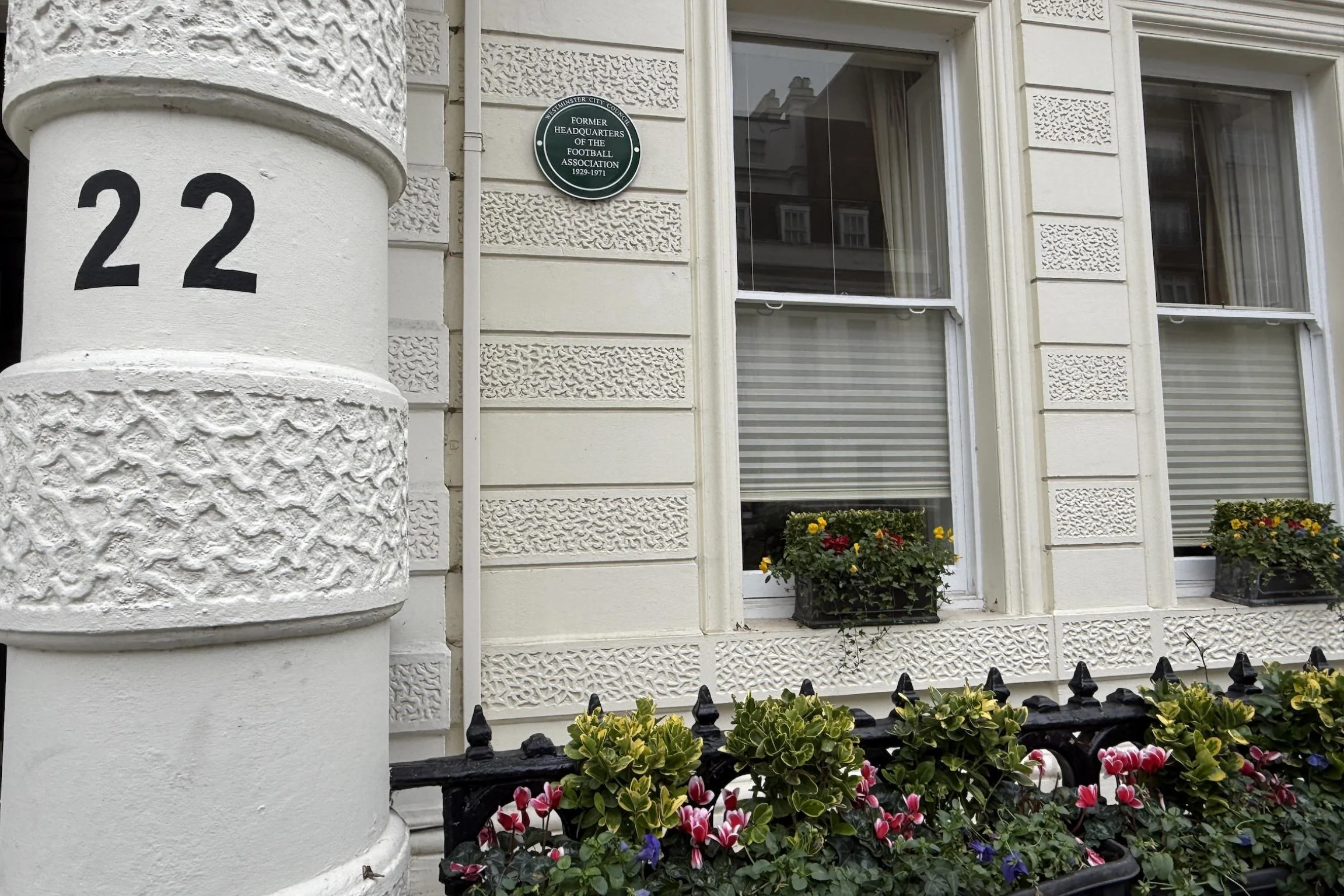 Green Plaque at Lancaster Gate celebrates football heritage