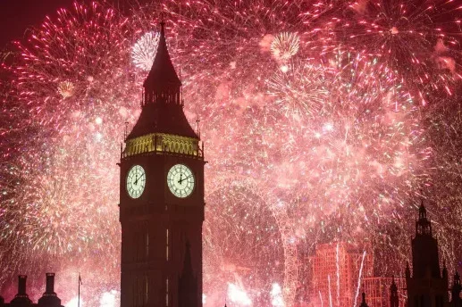 London rings in 2026 as fireworks light the Thames and frost grips the capital