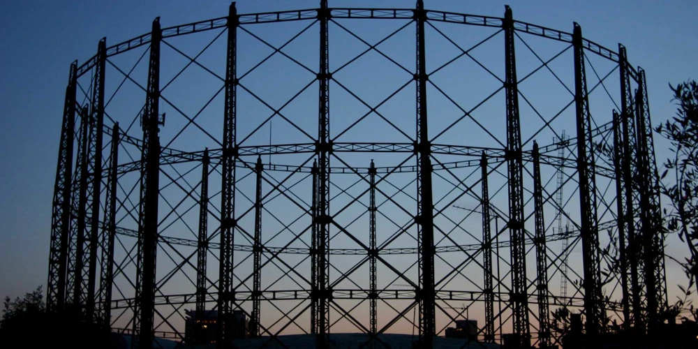 A Victorian gasholder may find new life as an open-air swimming pond