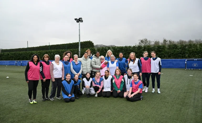 Chelsea Foundation International Women’s Day mentoring session at Cobham with players and community participants