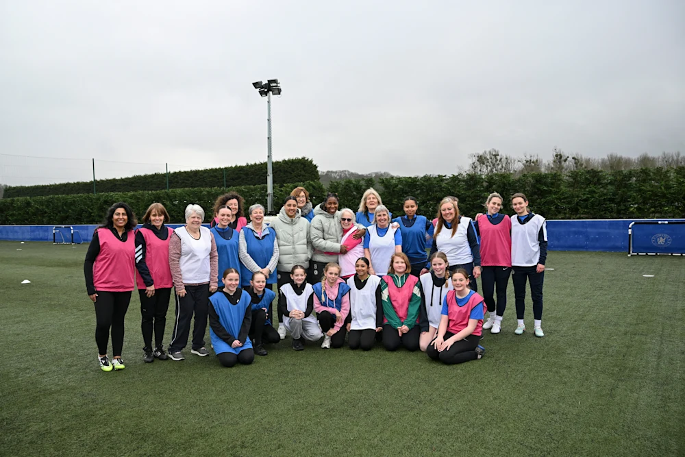 Chelsea Foundation International Women’s Day mentoring session at Cobham with players and community participants