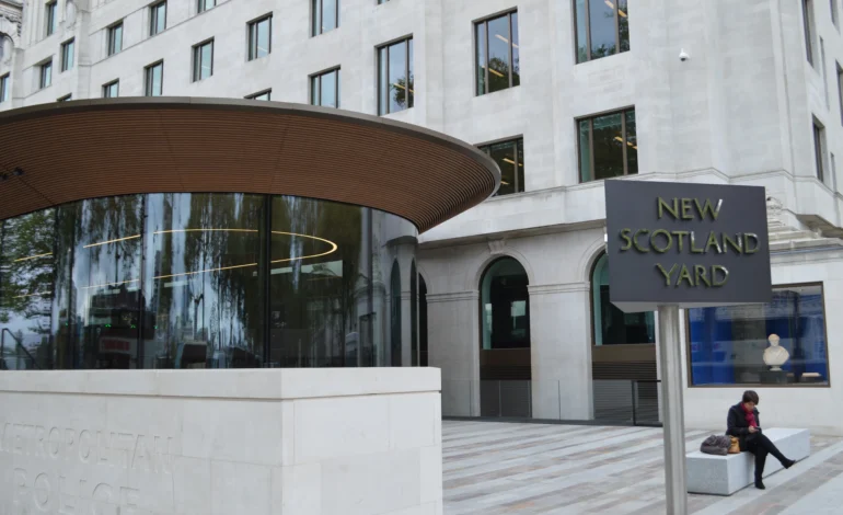 Iran spying arrests London investigation at New Scotland Yard headquarters