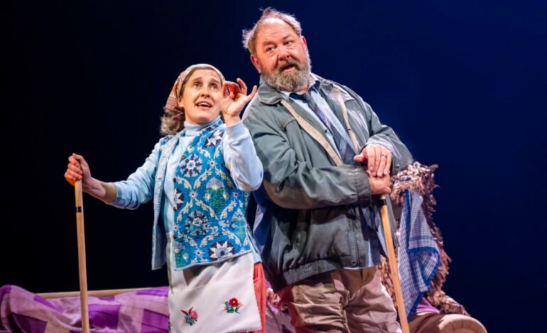 Mark Addy and Madeleine Worrall in The Unlikely Pilgrimage of Harold Fry musical at the Theatre Royal Haymarket