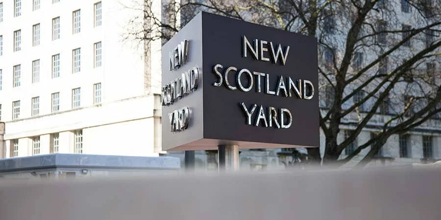 New Scotland Yard building amid debate over Met police trust in London