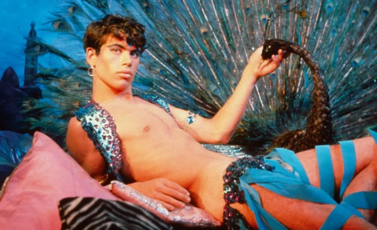 Pink Narcissus film 4K restoration still showing Bobby Kendall in vivid surreal dreamlike scene (1)