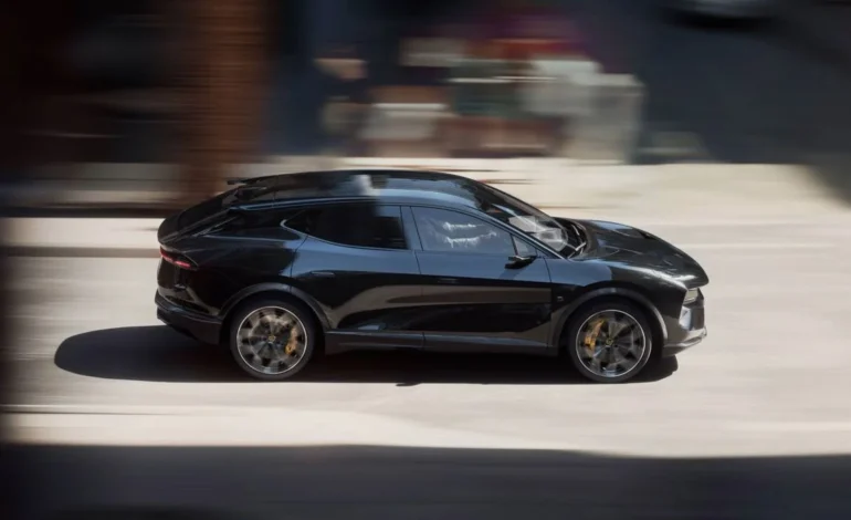 a black lotus eletre driving profile image