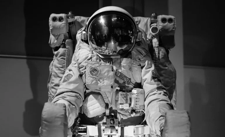 astronaut suit on display