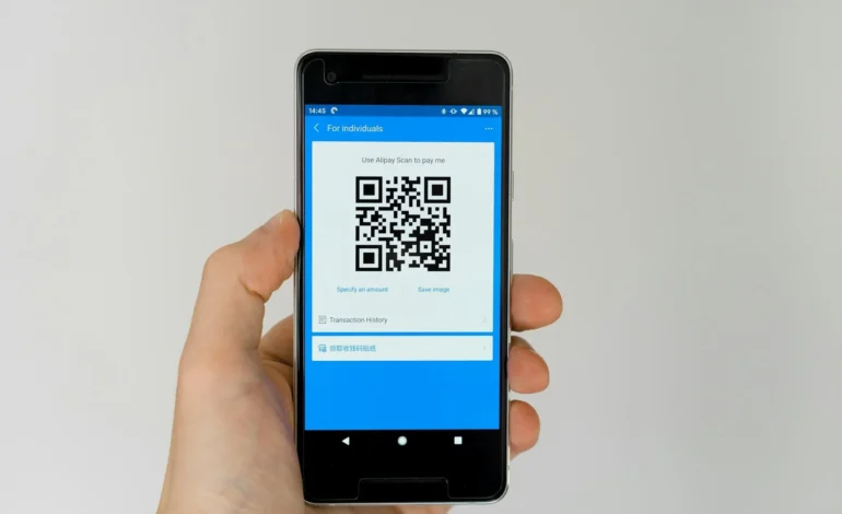 qr code on a phone