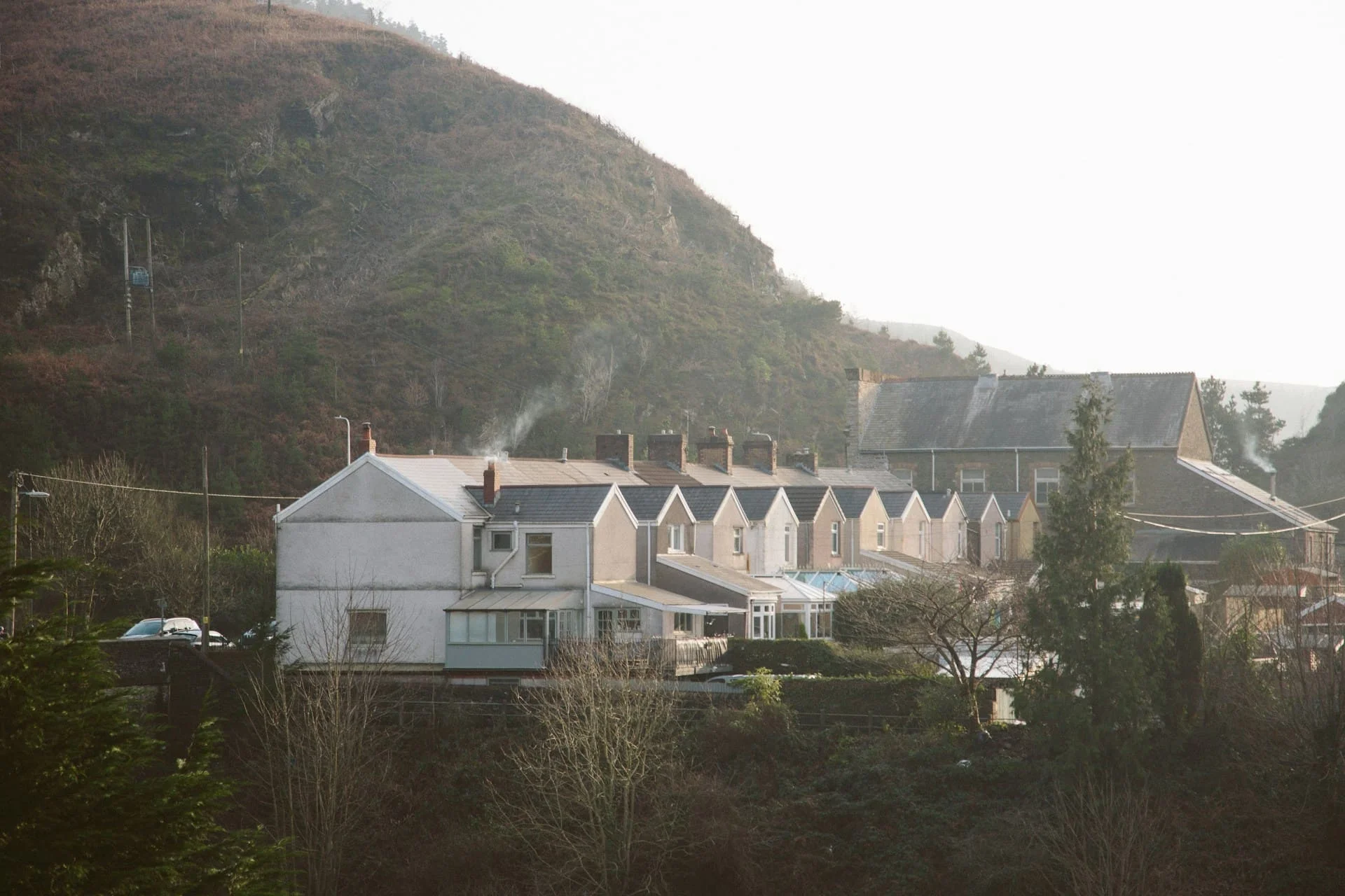 row of welsh houses