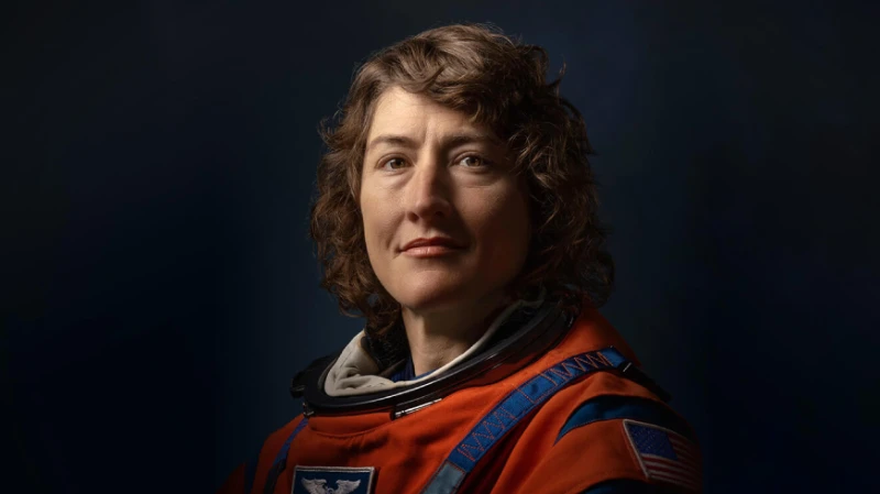 Christina Koch, mission specialist on Artemis II and record setting astronaut, ahead of the lunar orbit mission
