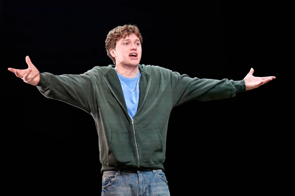 Cormac McAldin as Harry in Inter Alia at Wyndham’s Theatre. Image Credit Manuel Harlan