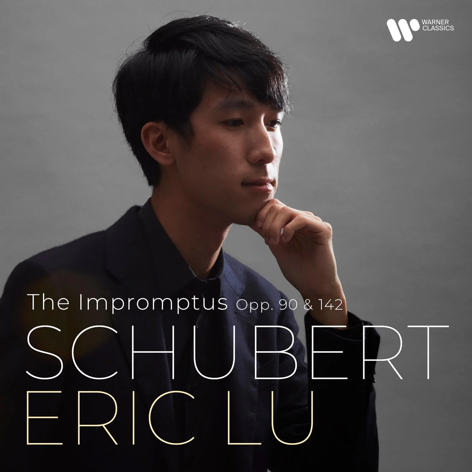 Eric Lu Schubert Impromptus album cover Warner Classics