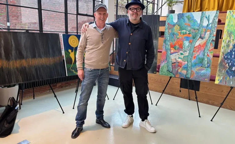 the two artists and their paintings exhibition