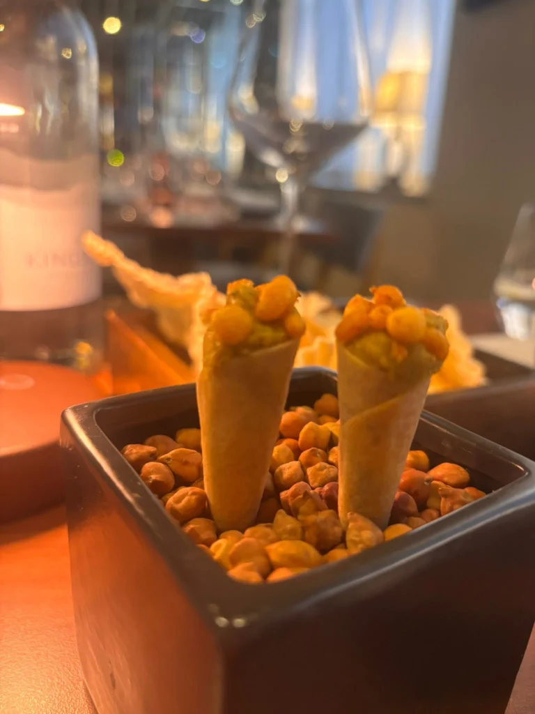 Gadwall duck and lentil cone