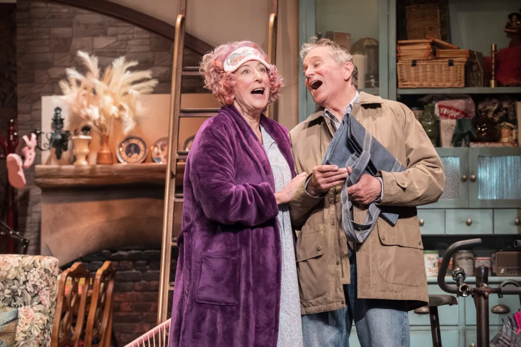 John Middleton, as her long suffering brother Ronan, never quite settles into the chaos Maureen Lipman brings.