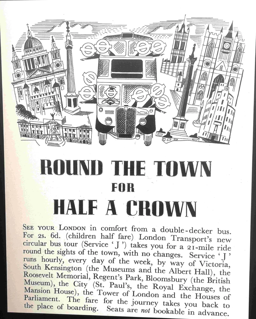 The Original Tour ticket kiosk near Leicester Square, where the journey has started since 1951.