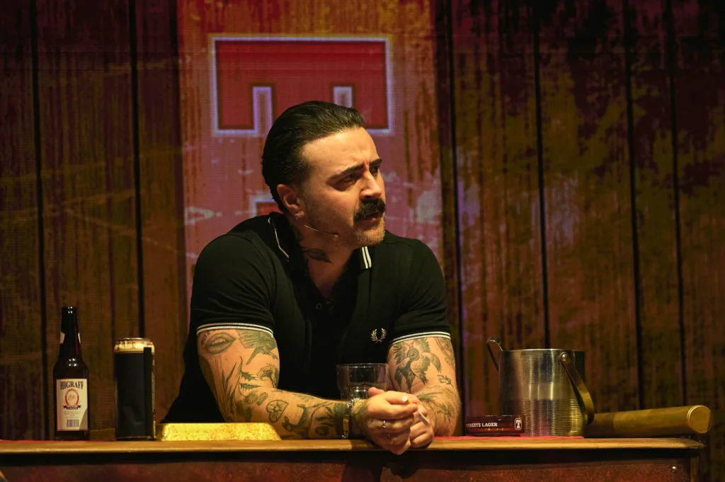 Frankie O’Connor as Begbie .(Photo Matt Crockett)