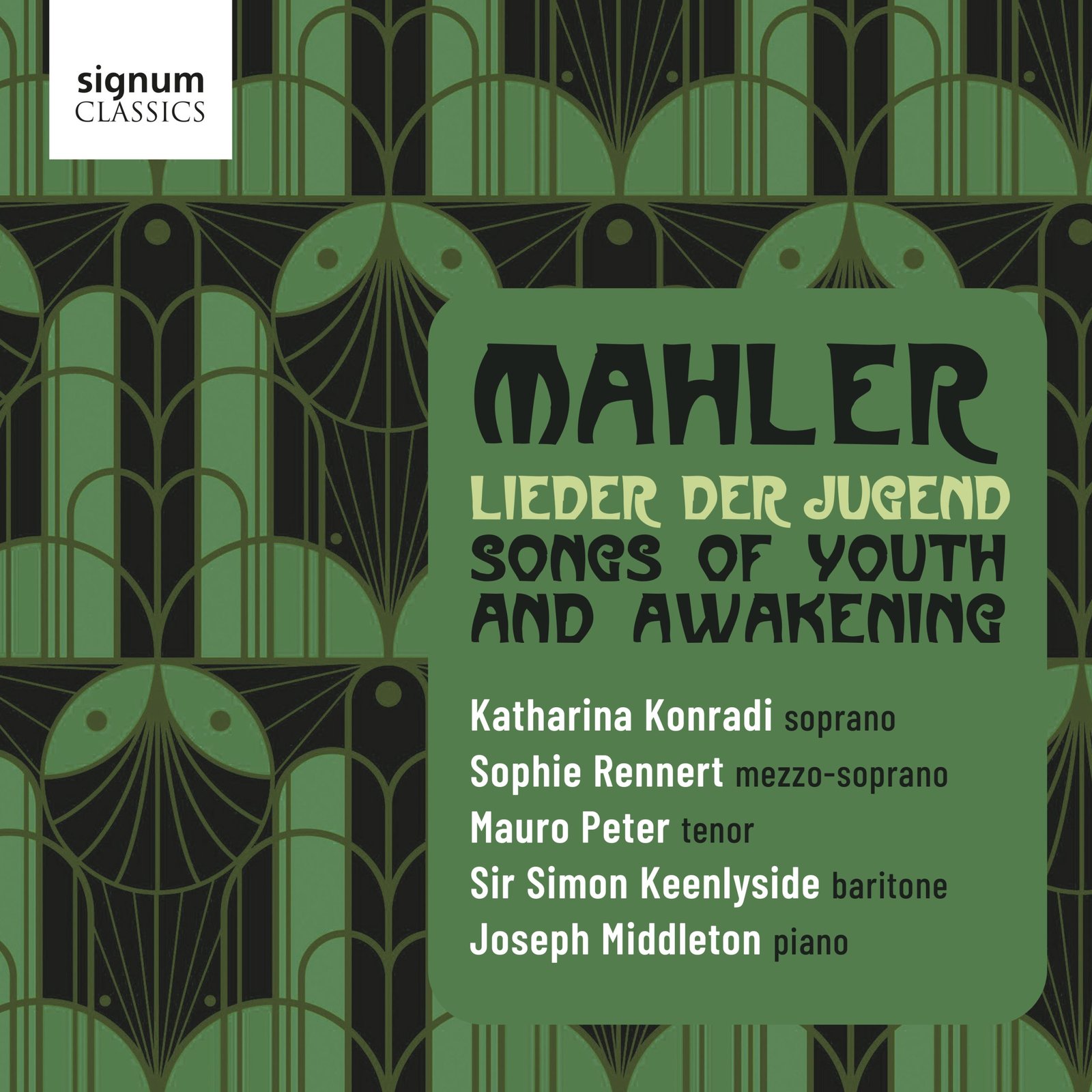 Album cover for Mahler Lieder der Jugend