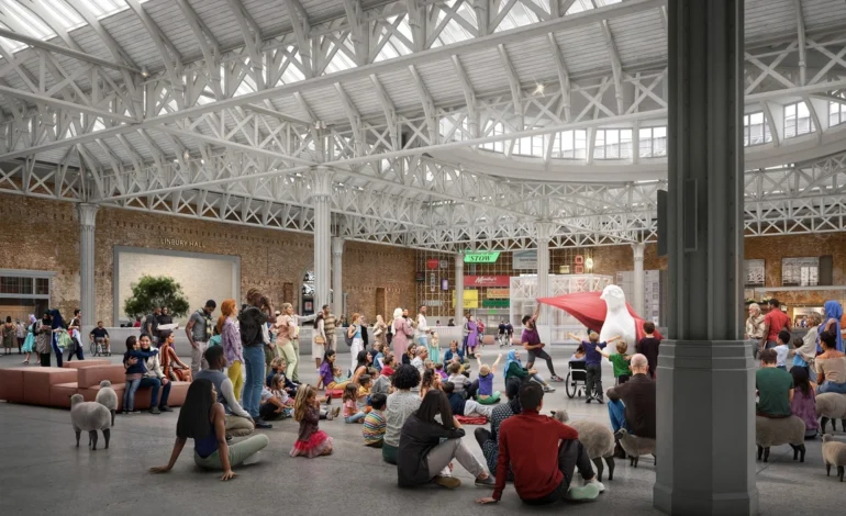 London Museum's new General Market galleries at Smithfield ahead of the 28 November opening