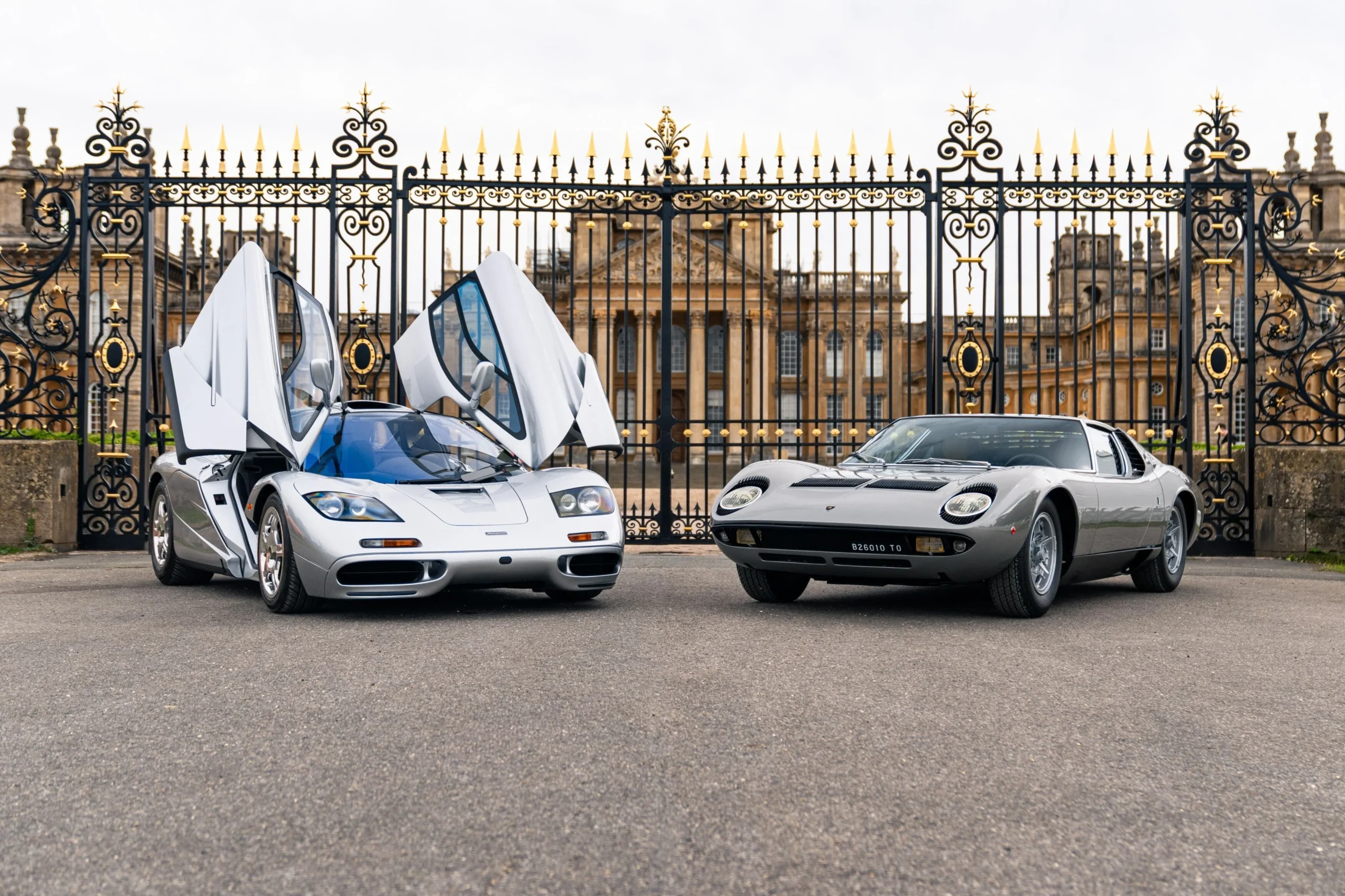 Salon Privé Concours by Aviva Private Clients Best of Show 2026 Winners, left Lamborghini Miura P400S, right McLaren F1